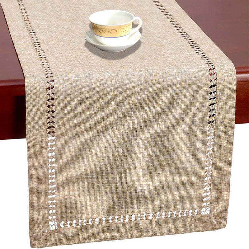 Coffee Table Imitation Linen Polyester Rayon Table Runner