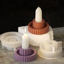 Striped Candle Holder Aroma Candle Holder Silicone Mold