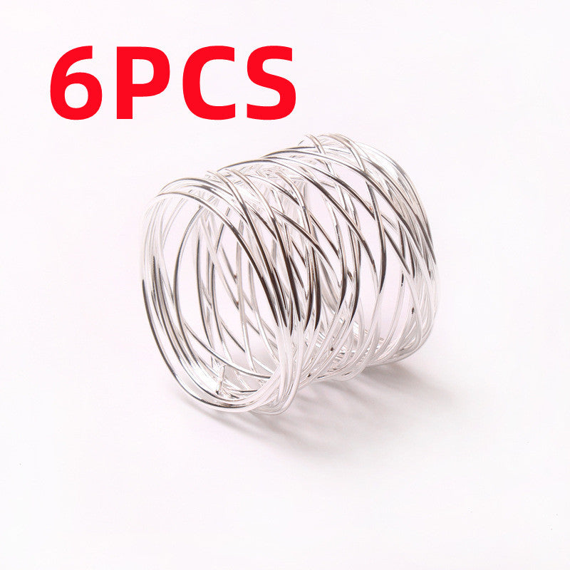 Metal Napkin Napkin Woven Ornament Ring Buckle Table Buckle