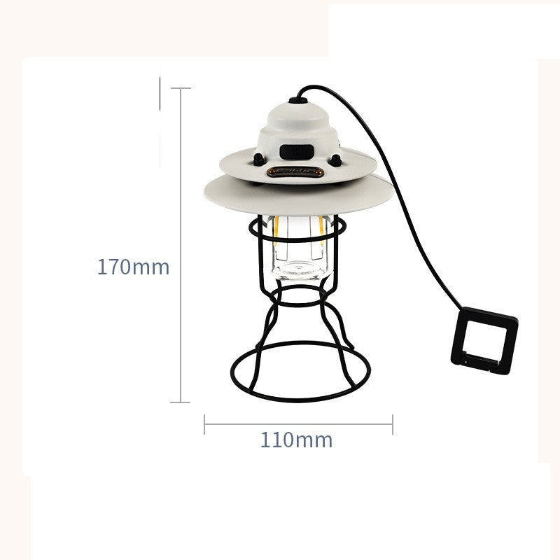 Portable Retro Barn Lantern | Outdoor Multifunctional Lighting