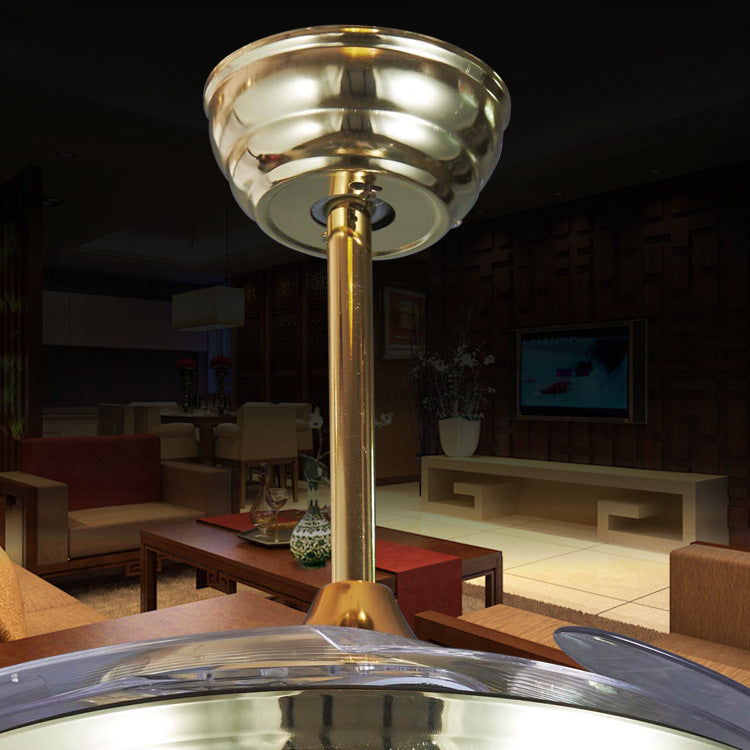 Chinese Style Fan Chandelier | Intelligent Frequency Conversion Fan