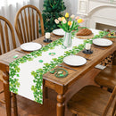 Household Shengpa Green Printing Table Runner