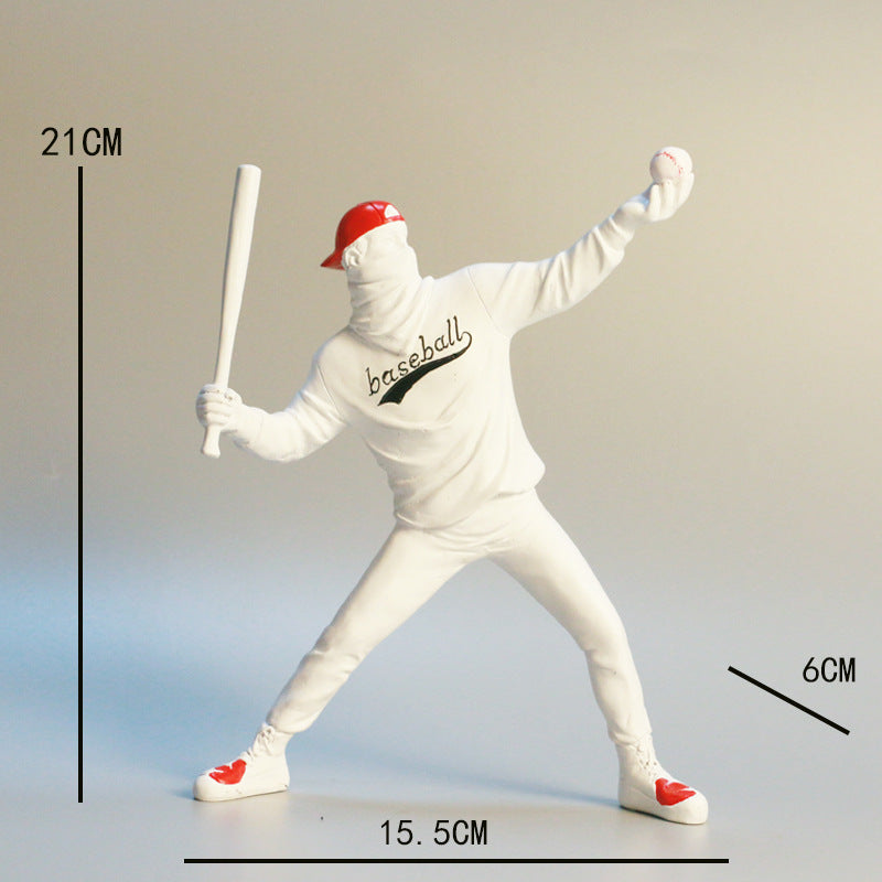 Resin Girl & Balloon Sculpture – Living Room Décor