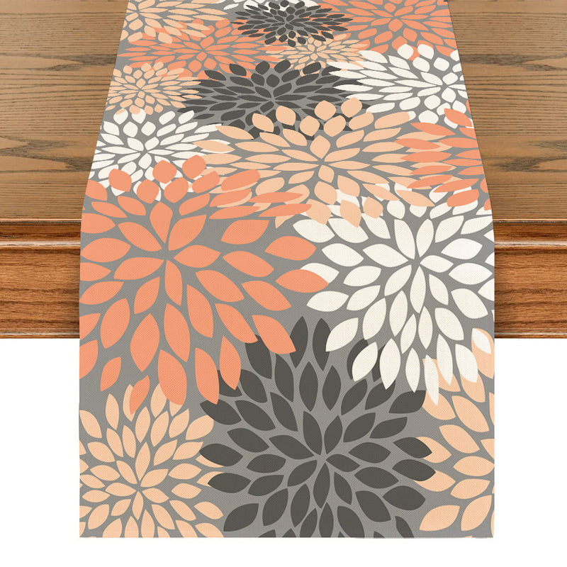 Art Table Runner Farmhouse Polyester Tablecloth
