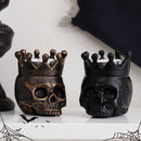 Halloween Themed Pumpkin Lantern Skull Candle Stand