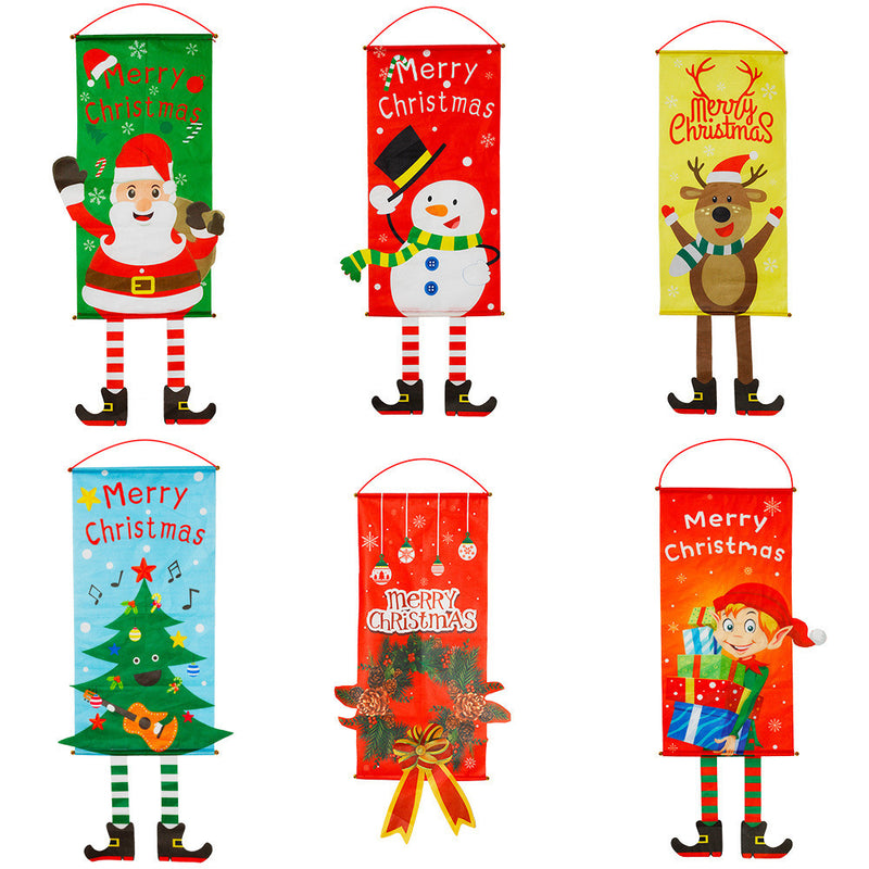 Christmas Decorations Set – Curtains & Hanging Flags