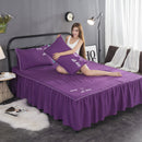 Solid color bedspread bed cover