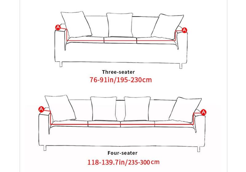 Single double triple four seater sofa cover