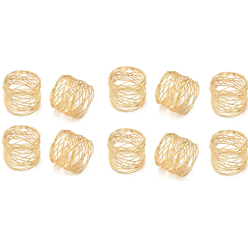 Metal Napkin Napkin Woven Ornament Ring Buckle Table Buckle