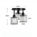 Modern Black Crystal Ceiling Lights | Elegant Home Lighting