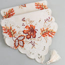Embroidered hollow European table runner