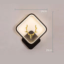 Art Deer Antler Wall Lamp Nordic Remote Control Dimmable Wall Lights