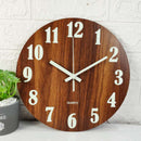 Glow In The Dark Wood Wall Clock Luminous Needle Wall Glitter Clock Modern Design Hanging Home Decor Clocks For Living Room