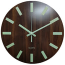 Glow In The Dark Wood Wall Clock Luminous Needle Wall Glitter Clock Modern Design Hanging Home Decor Clocks For Living Room