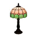 Lamp Bedroom Bedside Lamp Retro Bar Yellow Glass Lamp Resin Base Table Lamps Makeup Table Side Table Led Lights