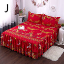 Bed Skirt Bedspread Three-piece Thick Brushed Korean Princess Bedspread Bed Skirt