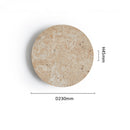 Round Clock Yellow Cave Stone Wall Lamp