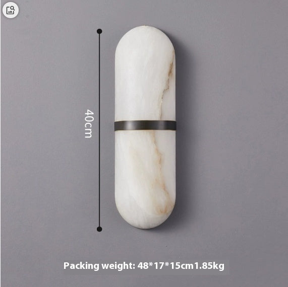 Light Luxury Background Wall Marble Wall Lamp