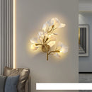 Ginkgo Leaf Wall Lamp Light Luxury Living Room Sofa Wall Light Bulb