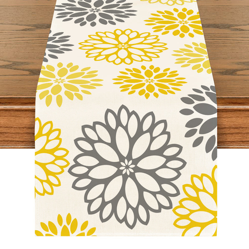 Art Table Runner Farmhouse Polyester Tablecloth