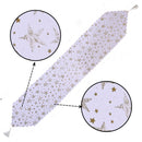 Bronzing White Table Runner Home Table Cloth Fabric