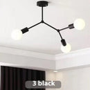 Simple Iron Chandelier | Bedroom & Living Room Ceiling Lamp
