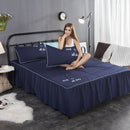 Solid color bedspread bed cover