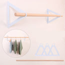 Front Side Hanger Wooden Hanger Clothing Display Rack Wall-mounted Display Rack Hanger