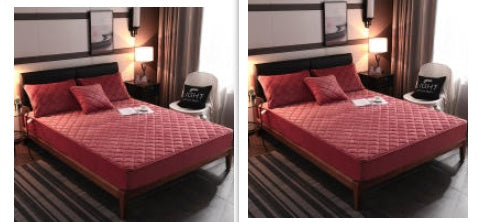 Crystal Velvet Thickened Bedspread Simmons Mattress Cover Bedspread