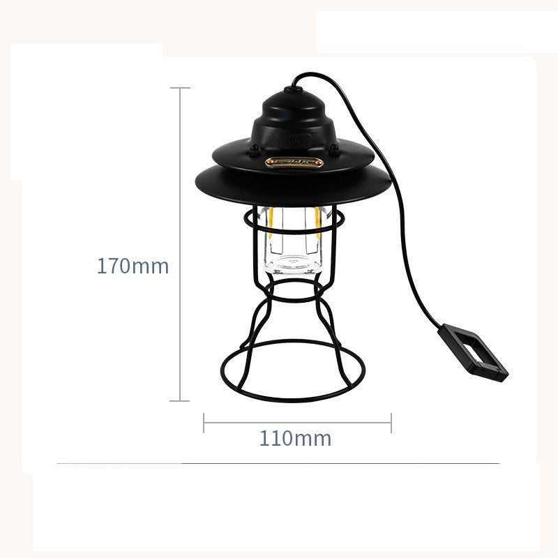 Portable Retro Barn Lantern | Outdoor Multifunctional Lighting