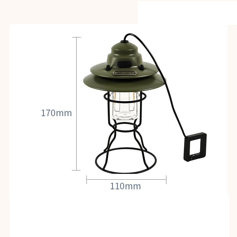 Portable Retro Barn Lantern | Outdoor Multifunctional Lighting