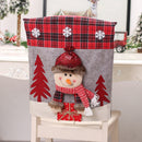 Decoration Three-dimensional Cartoon Chair Cover Santa Snowman