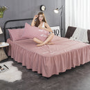 Solid color bedspread bed cover