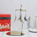 Creative Scented Candles Triangular Tray Rotating Candle Holder