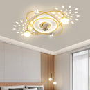Nordic LED Ceiling Fan Light | Remote-Controlled Bedroom & Dining Fan
