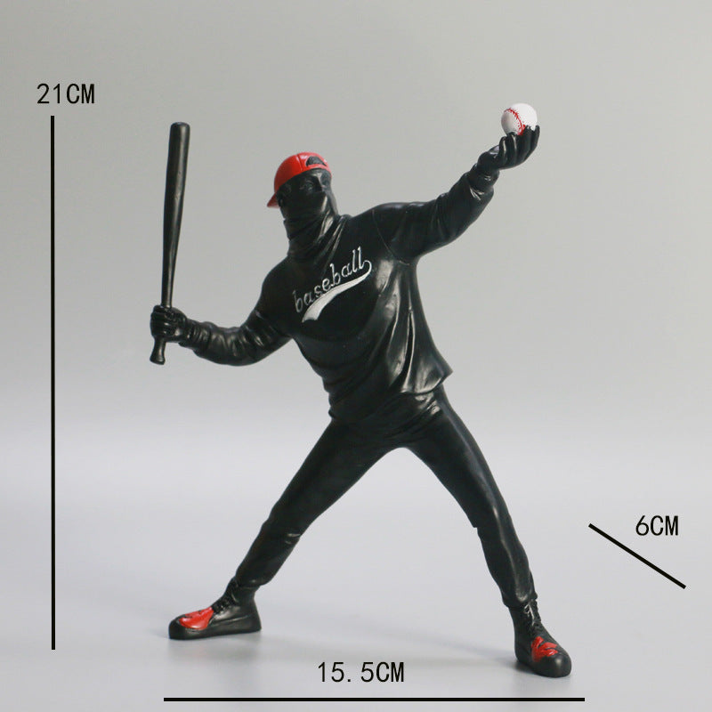 Resin Girl & Balloon Sculpture – Living Room Décor