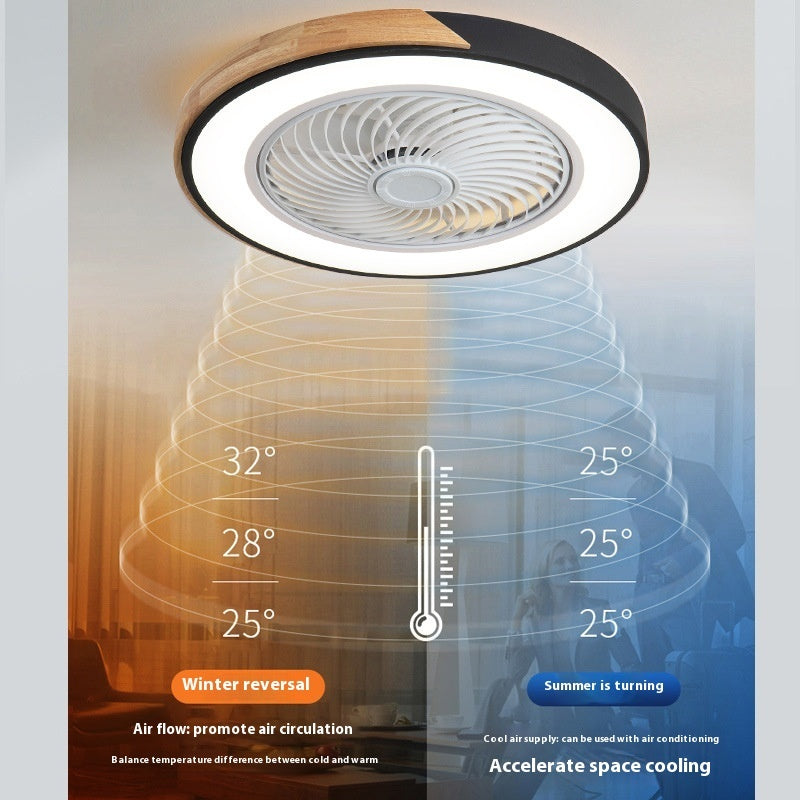 Solid Wood Ceiling Fan Lamp | Bedroom & Dining