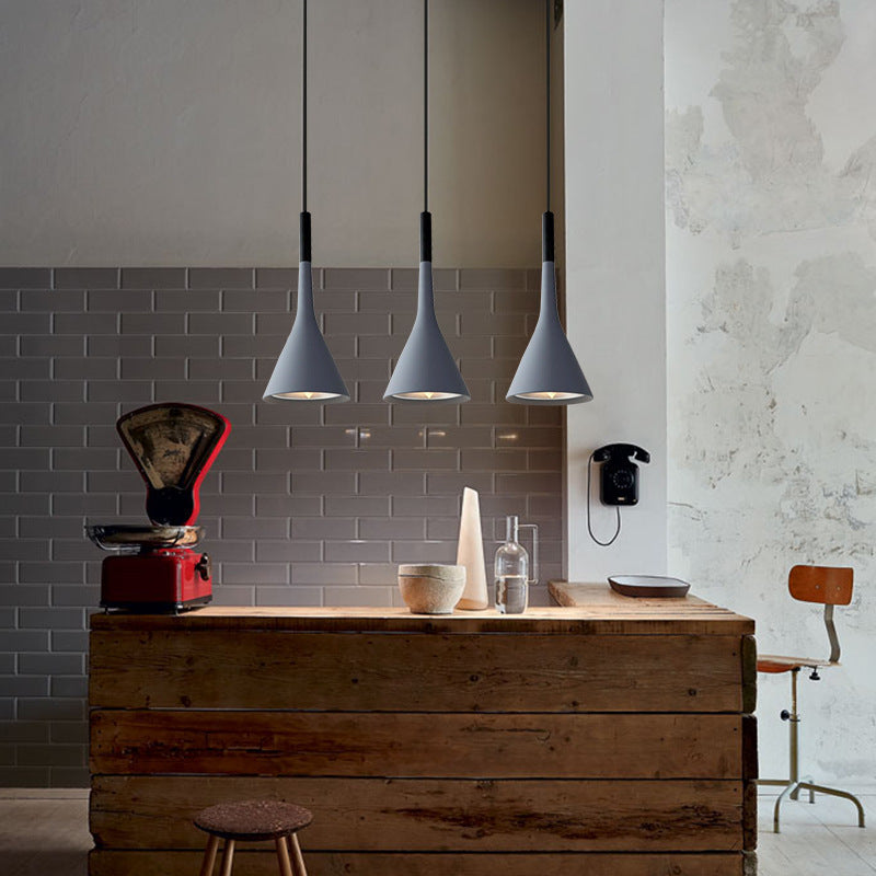 Nordic Aluminum Horn Chandelier | Minimalist Restaurant Light
