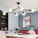 Simple Iron Chandelier | Bedroom & Living Room Ceiling Lamp