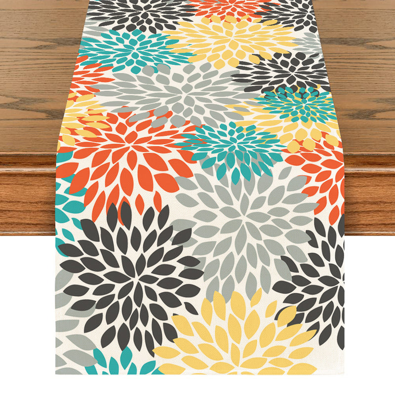 Art Table Runner Farmhouse Polyester Tablecloth