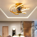 Nordic LED Fan Lamp | Remote-Controlled Bedroom & Living Room