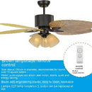 Retro Fan-Style Ceiling Lamp | Mute Frequency Conversion Light