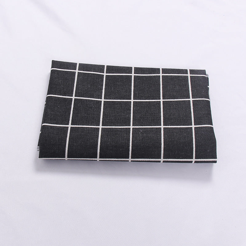 Plaid table mat placemat napkin
