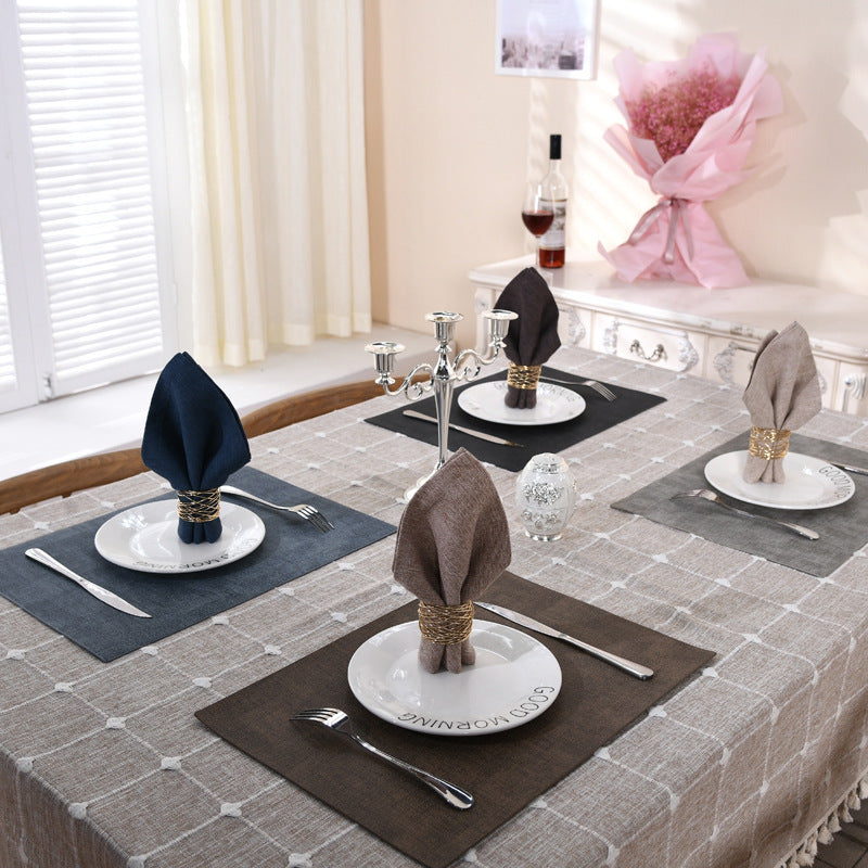 Metal Napkin Napkin Woven Ornament Ring Buckle Table Buckle