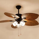 Retro Fan-Style Ceiling Lamp | Mute Frequency Conversion Light