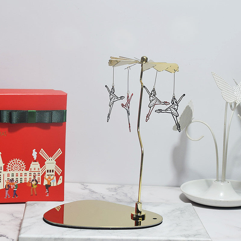 Creative Scented Candles Triangular Tray Rotating Candle Holder