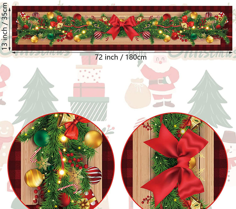 Linen Table Runner Christmas Home Dining Roomliving Room Holiday Decoration Tablecloth