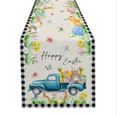 Holiday Dress-up Table Runner Easter Rabbit Egg Tablecloth