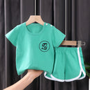 Children's Short-sleeved Suit Korean Clothing