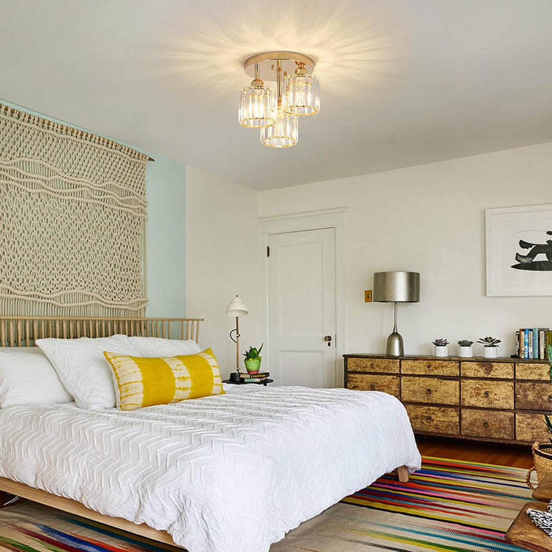 Modern Black Crystal Ceiling Lights | Elegant Home Lighting